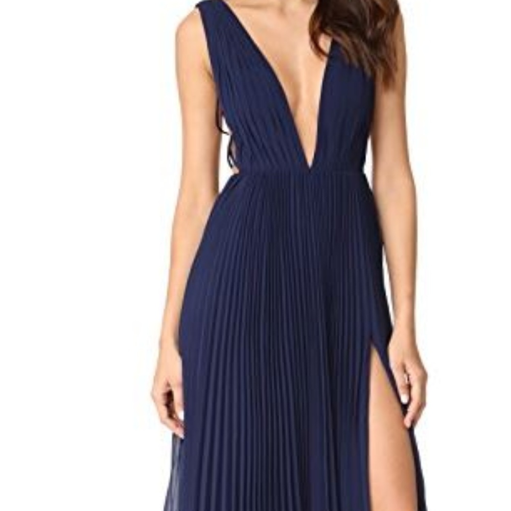 Fame and Partners Allegra Navy Maxi Dress